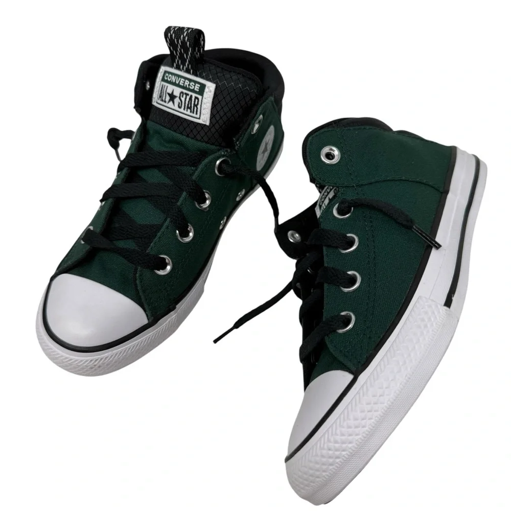 Converse CTAS Axel Mid Size youth 2 Sneakers Shoes green black New